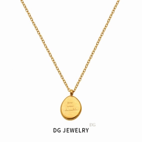 Wholesale Antique Style Titanium Steel Gold-plated European and American Fashionable Temperament Necklaces