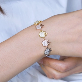 Wholesale Apple Micro Inlaid Zircon Temperament Bracelet
