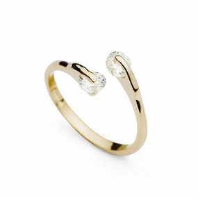 Wholesale Austrian Crystal Smooth Alloy Rings