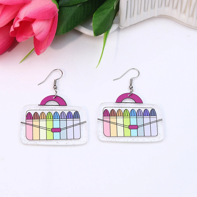 Wholesale Backpacks, Paintbrush Boxes, Magnifying Glass Houses, Acrylic Earrings
