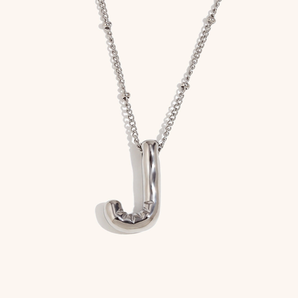 Wholesale Balloon English Stainless Steel Plated 18K Necklace