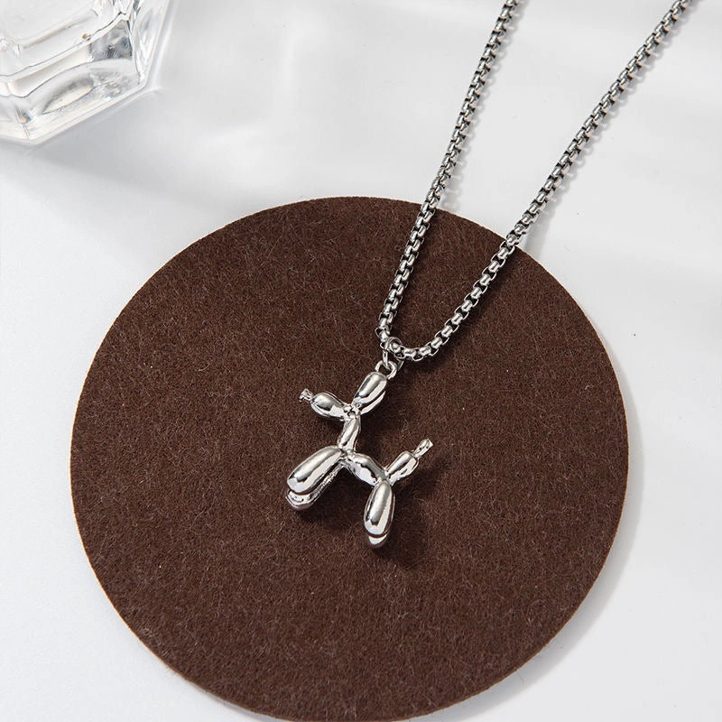 Wholesale Balloon Puppy Necklace Sweater Chain