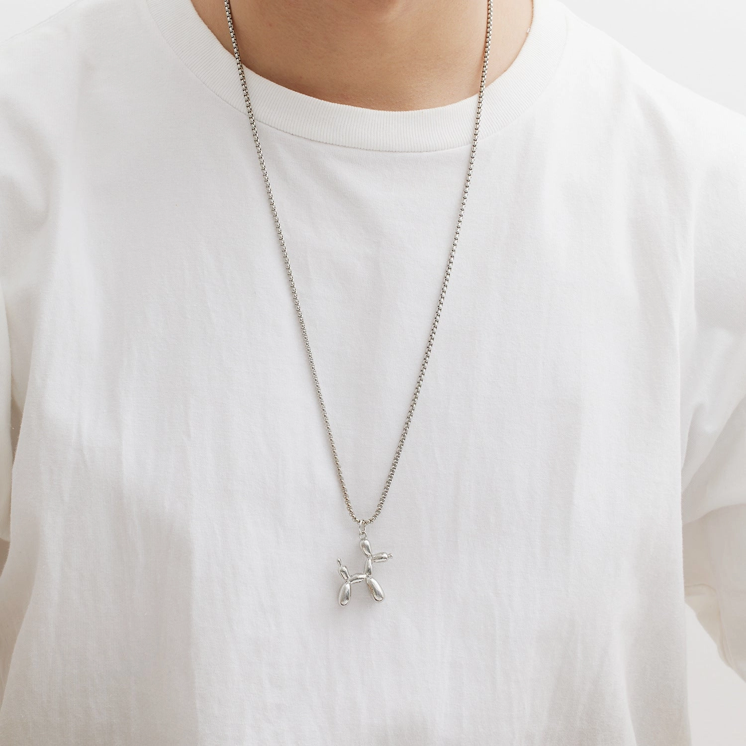 Wholesale Balloon Puppy Necklace Sweater Chain