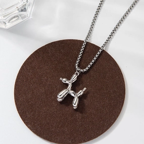 Wholesale Balloon Puppy Necklace Sweater Chain
