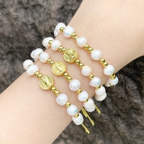 Wholesale Baroque Shaped Pearl Bracelets