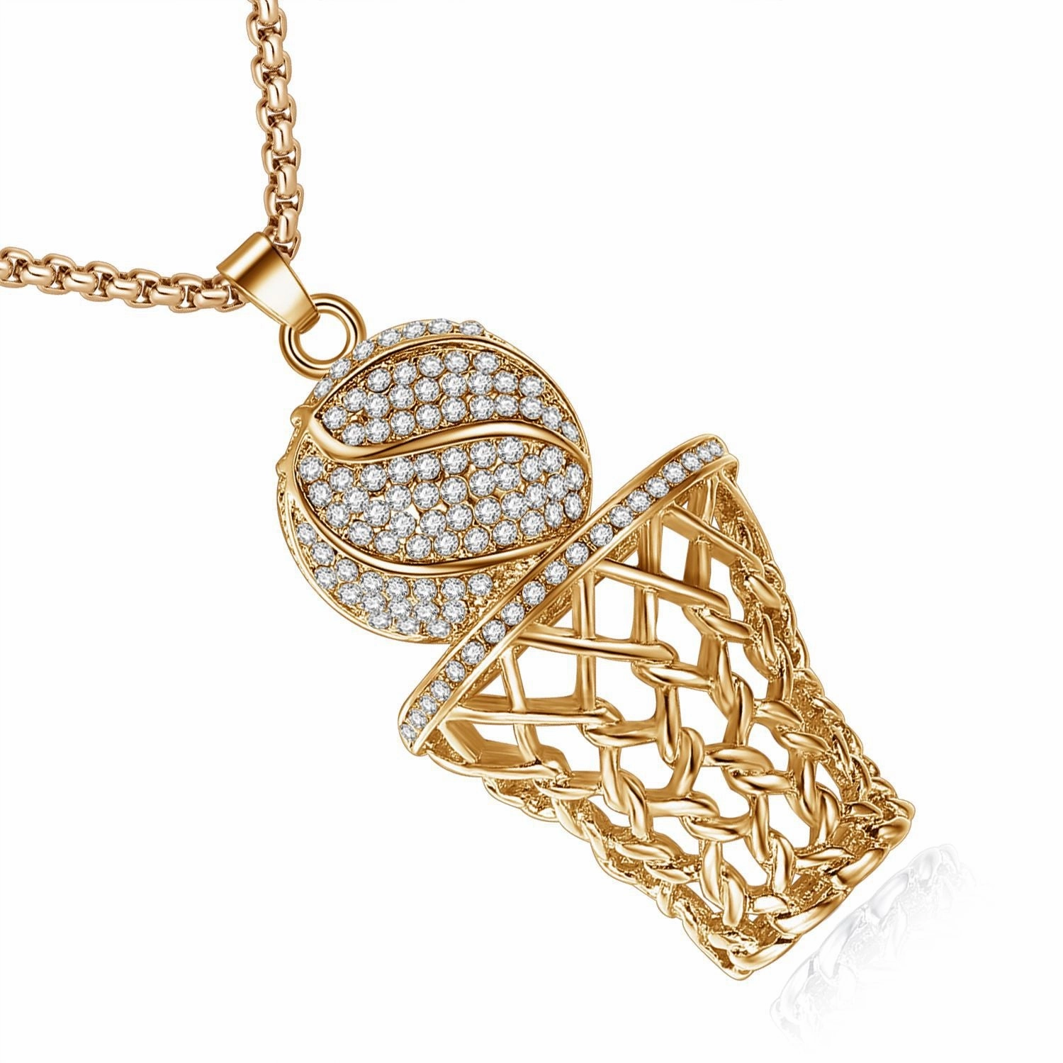 Wholesale Basketball Hoop Necklace Alloy