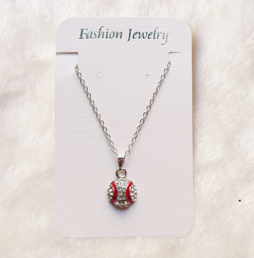 Wholesale Basketball Rugby Necklace Softball Pendant Necklaces