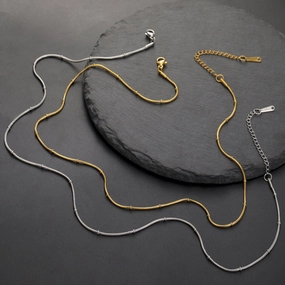 Wholesale Beaded Snake Chain Adjustable Necklace