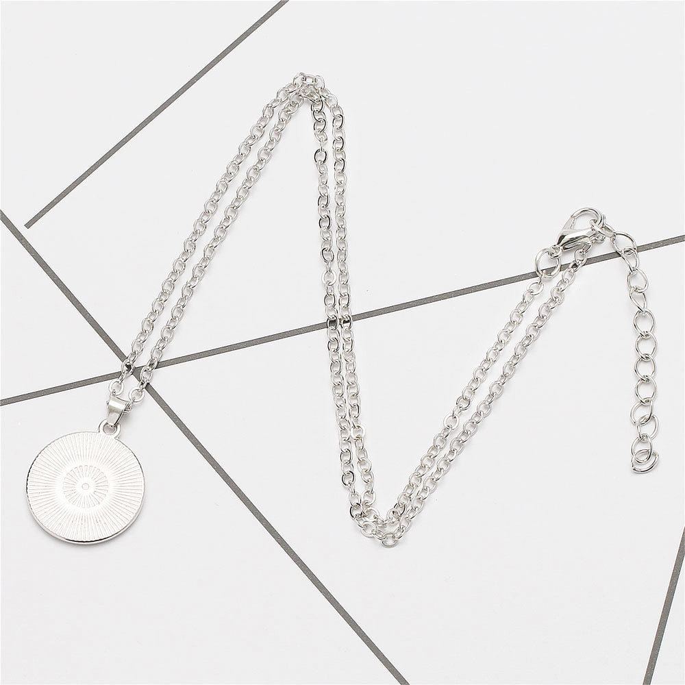 Wholesale Best MOM Time Gemstone Single Sided Alloy Necklace
