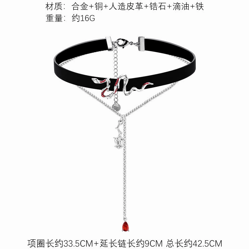 Wholesale Black Butterfly Hip Hop Hottie Personalized Pearl Necklace