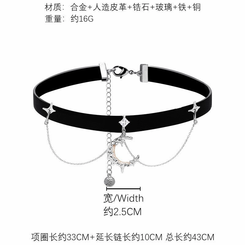 Wholesale Black Butterfly Hip Hop Hottie Personalized Pearl Necklace