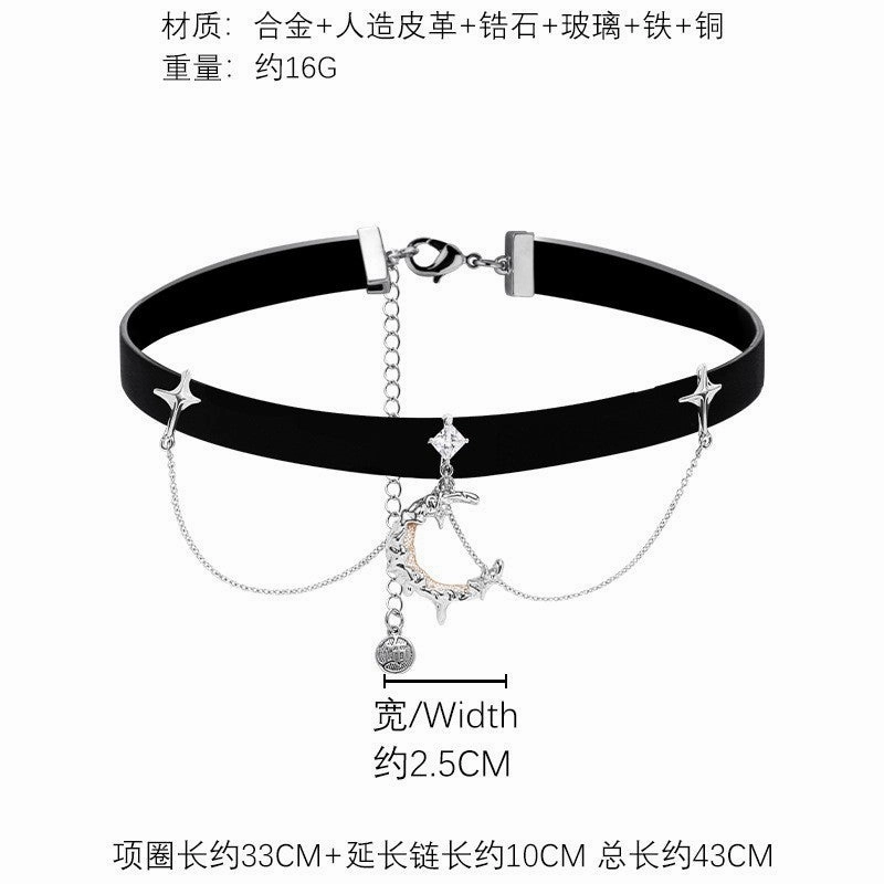 Wholesale Black Butterfly Hip Hop Hottie Personalized Pearl Necklace