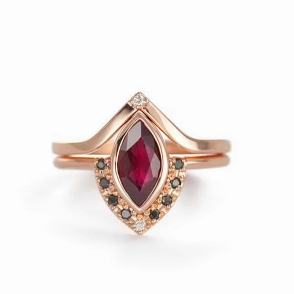 Wholesale Black Diamond Paved Alloy Rings