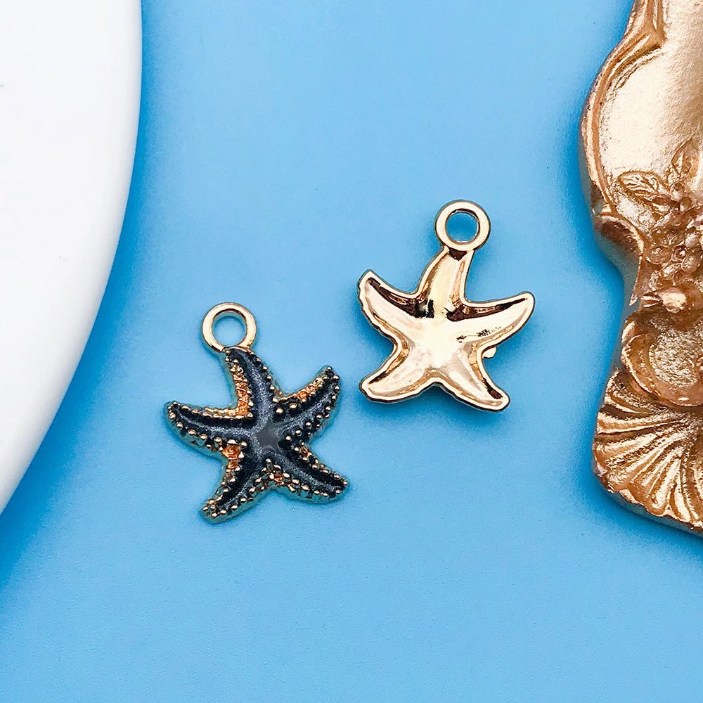 Wholesale Black Drip Oil Alloy Cartoon DIY Necklace, Bracelet, Pendant