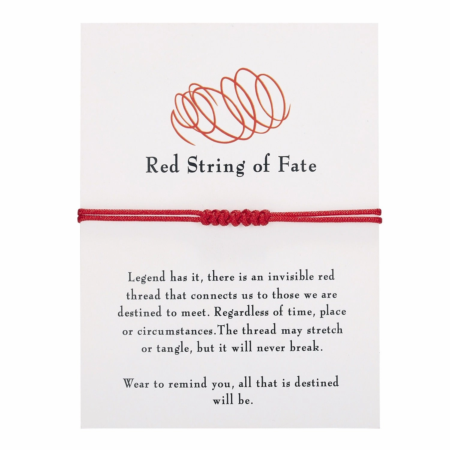Wholesale Black Rope 7 Knot White Card Bracelet