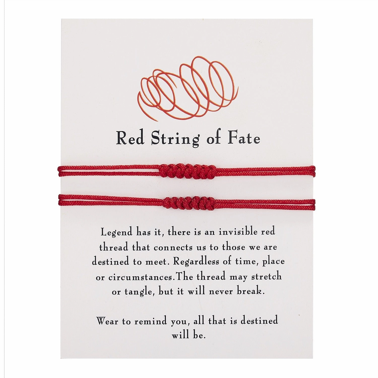 Wholesale Black Rope 7 Knot White Card Bracelet