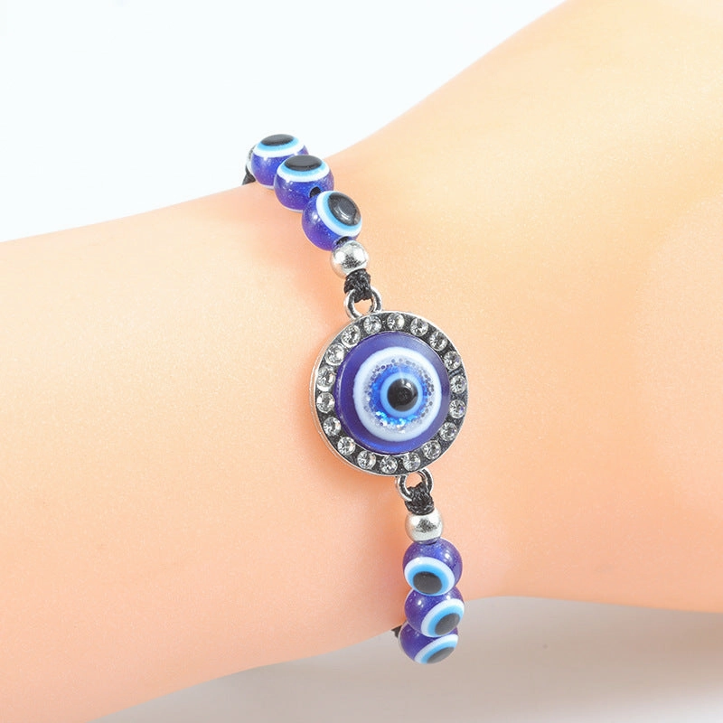 Wholesale Blue Devil Eye Braided Bracelet