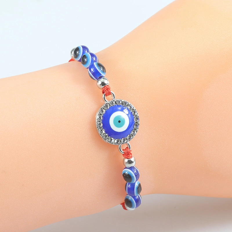 Wholesale Blue Devil Eye Braided Bracelet