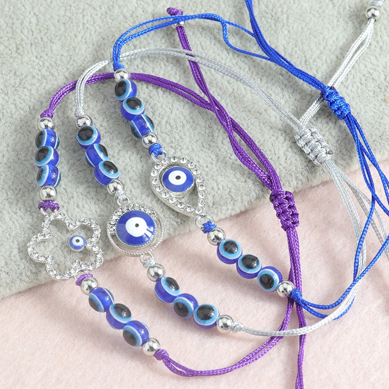 Wholesale Blue Devil Eye Braided Bracelet