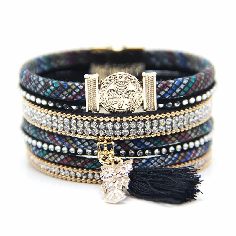 Wholesale Bohemian Ethnic Owl Skin Bracelets