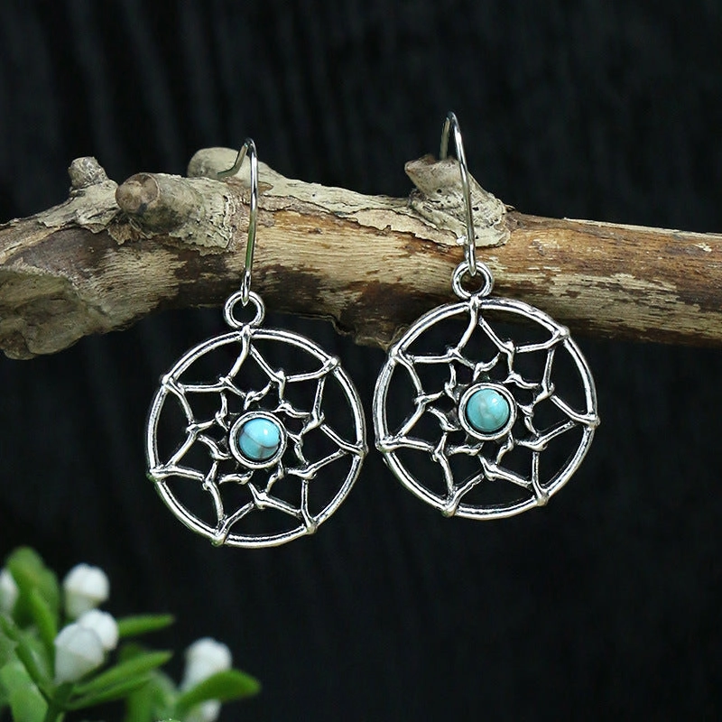 Wholesale Bohemian Fashion Teardrop Shape Vintage Long Earrings