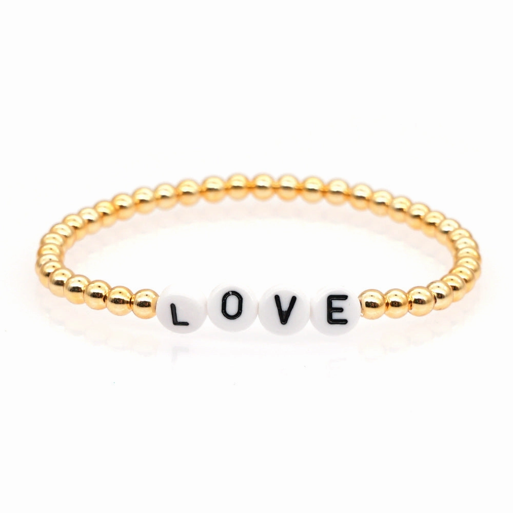 Wholesale Bohemian Gold Plated Acrylic Bracelet