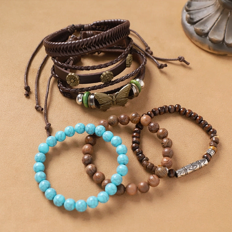 Wholesale Bohemian Handmade Exoticism Woven Multi-Layer Bracelet