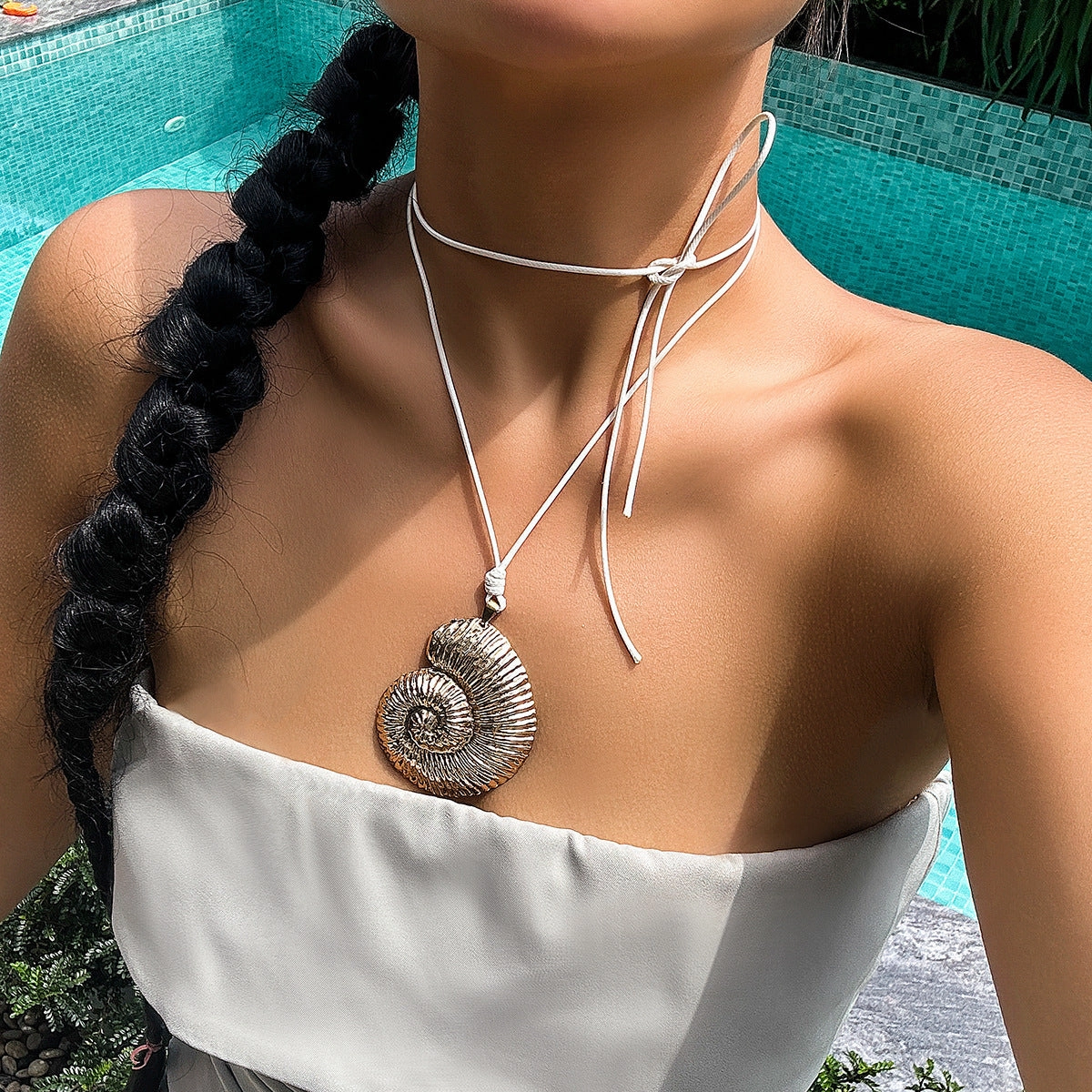 Wholesale Bohemian Starfish Ocean Style Mermaid Necklace