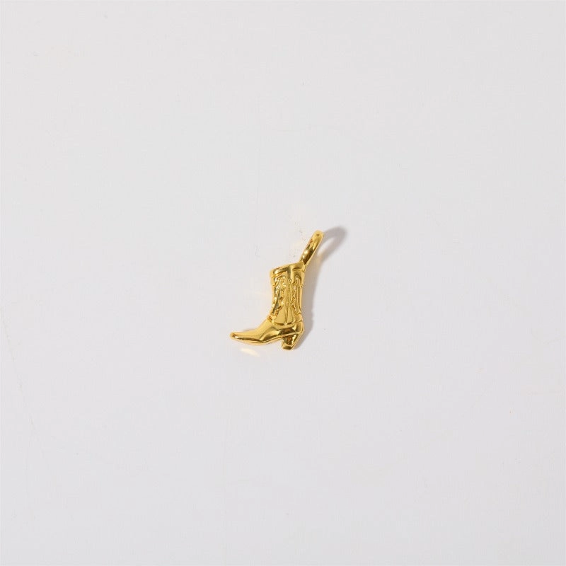 Wholesale Boots Cowboy Hat Cross Butterfly Heart Retro Style Letter Necklace Pendant