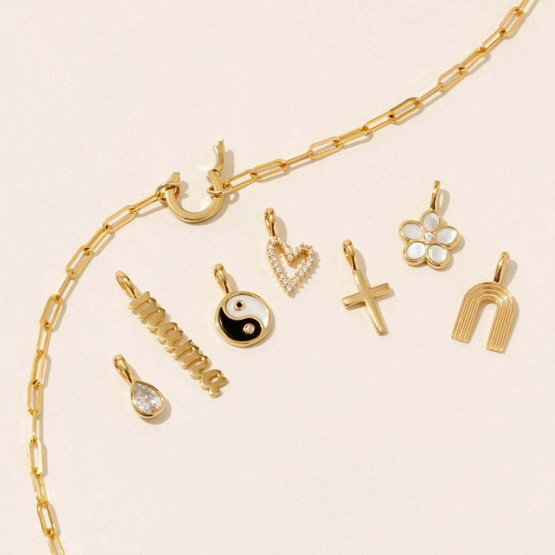 Wholesale Boots Cowboy Hat Cross Butterfly Heart Retro Style Letter Necklace Pendant