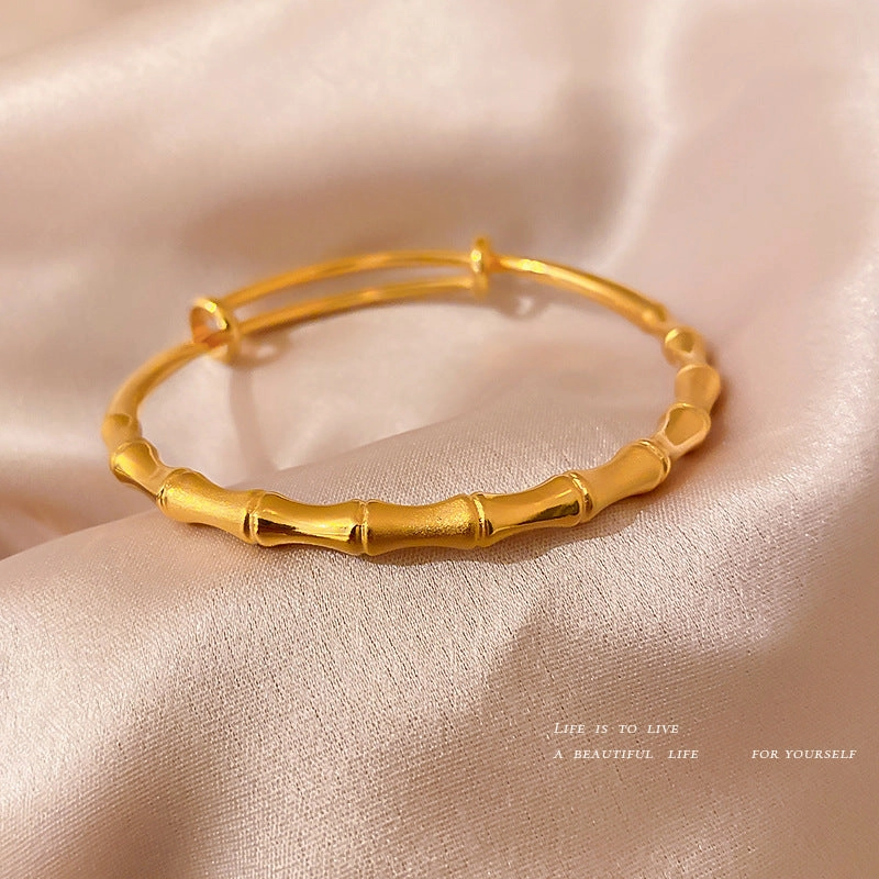 Wholesale Brass Bamboo Push Pull Bracelet
