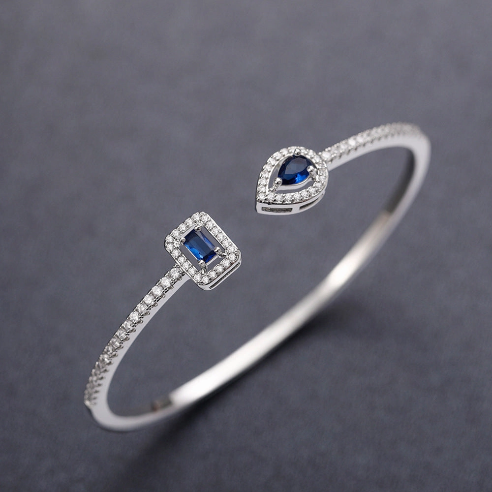 Wholesale Brass Zircon Open End Bracelets