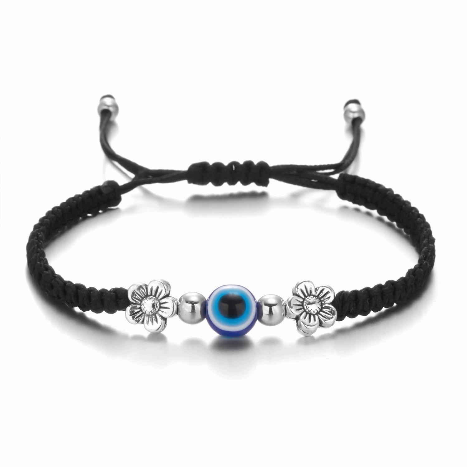Wholesale Butterfly Devil Eyes Braided Adjustable Bracelet
