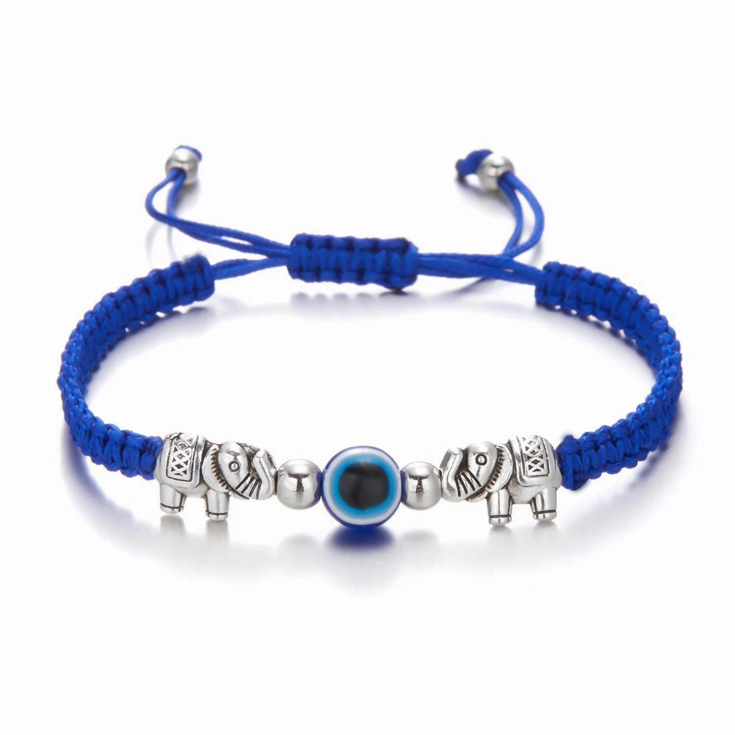 Wholesale Butterfly Devil Eyes Braided Adjustable Bracelet
