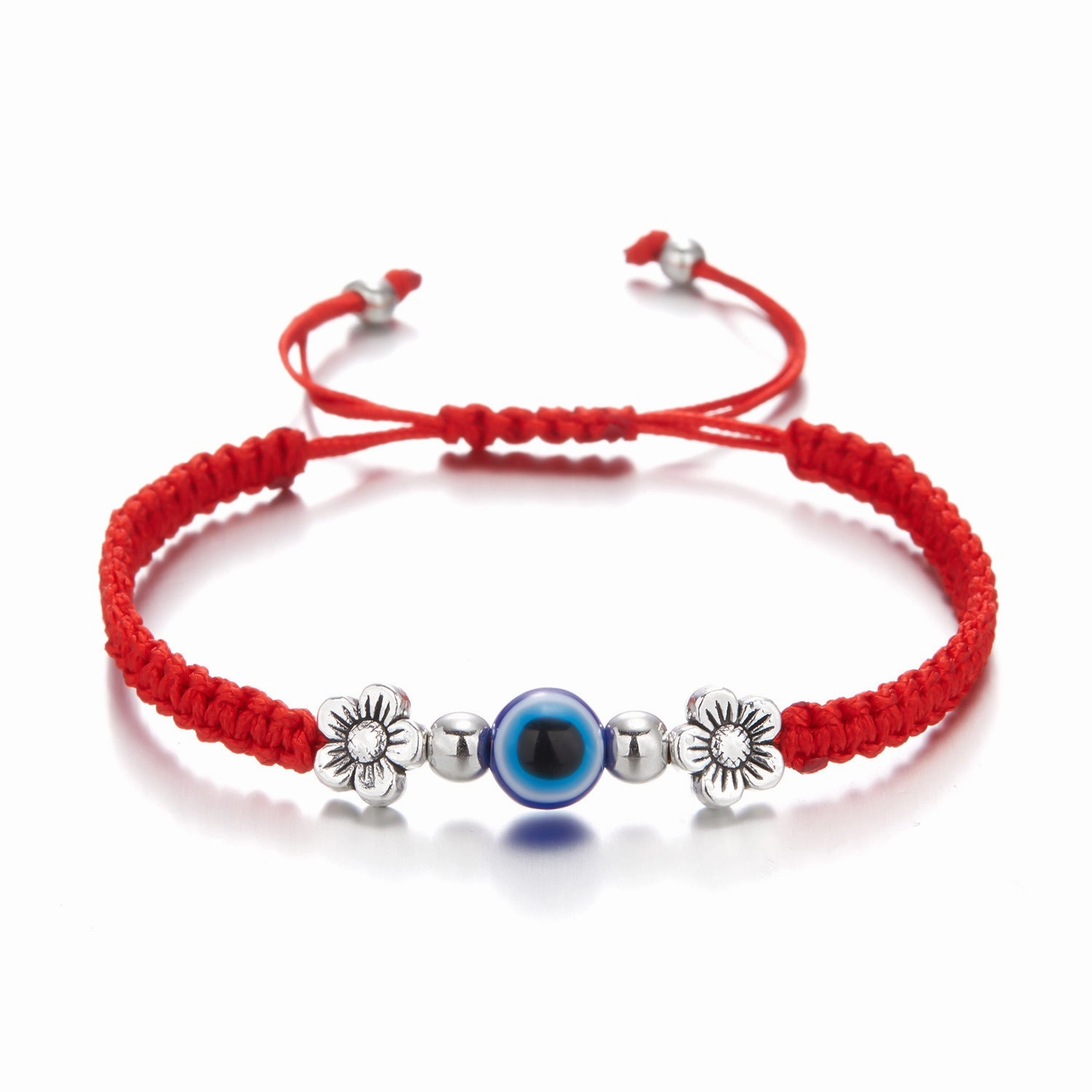 Wholesale Butterfly Devil Eyes Braided Adjustable Bracelet