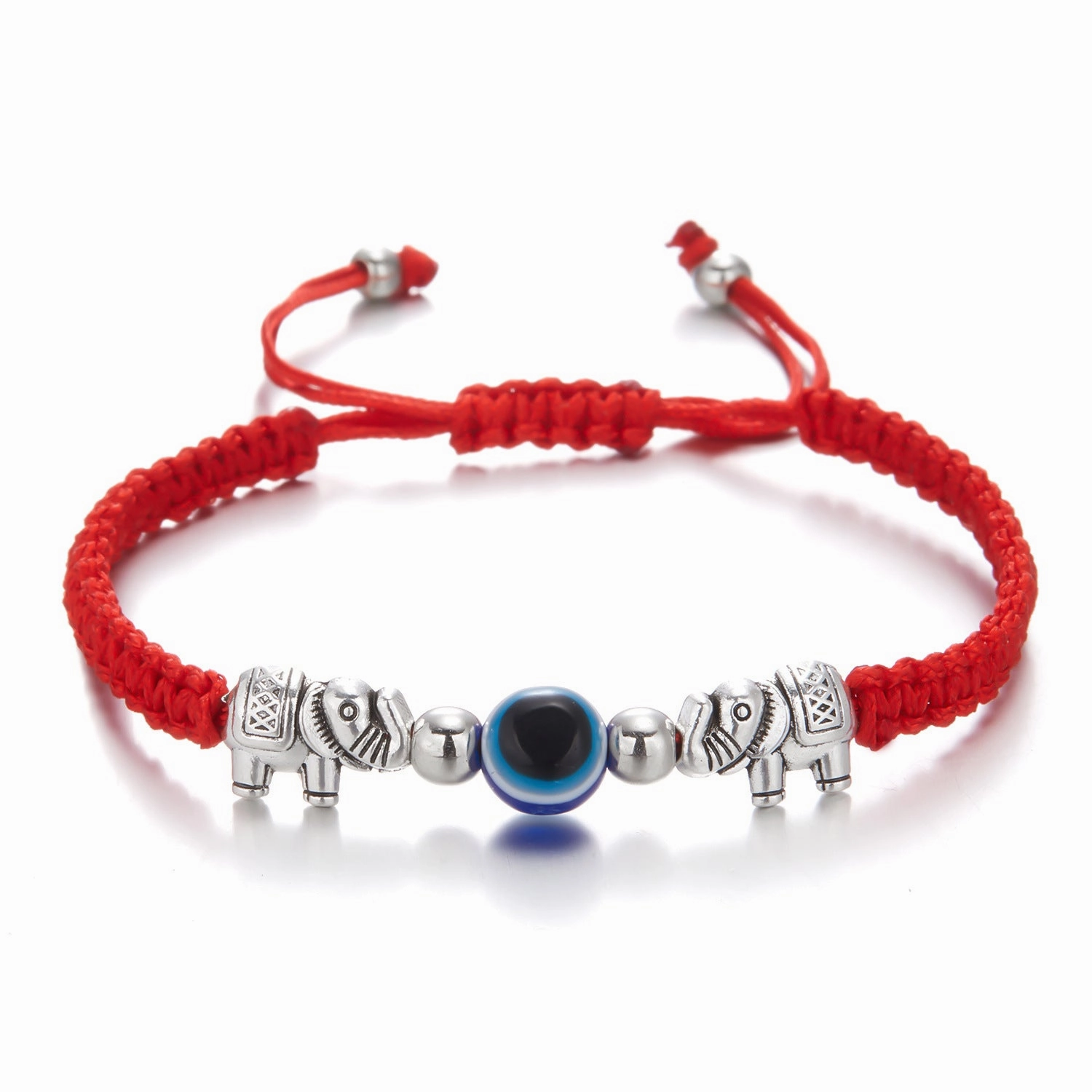 Wholesale Butterfly Devil Eyes Braided Adjustable Bracelet