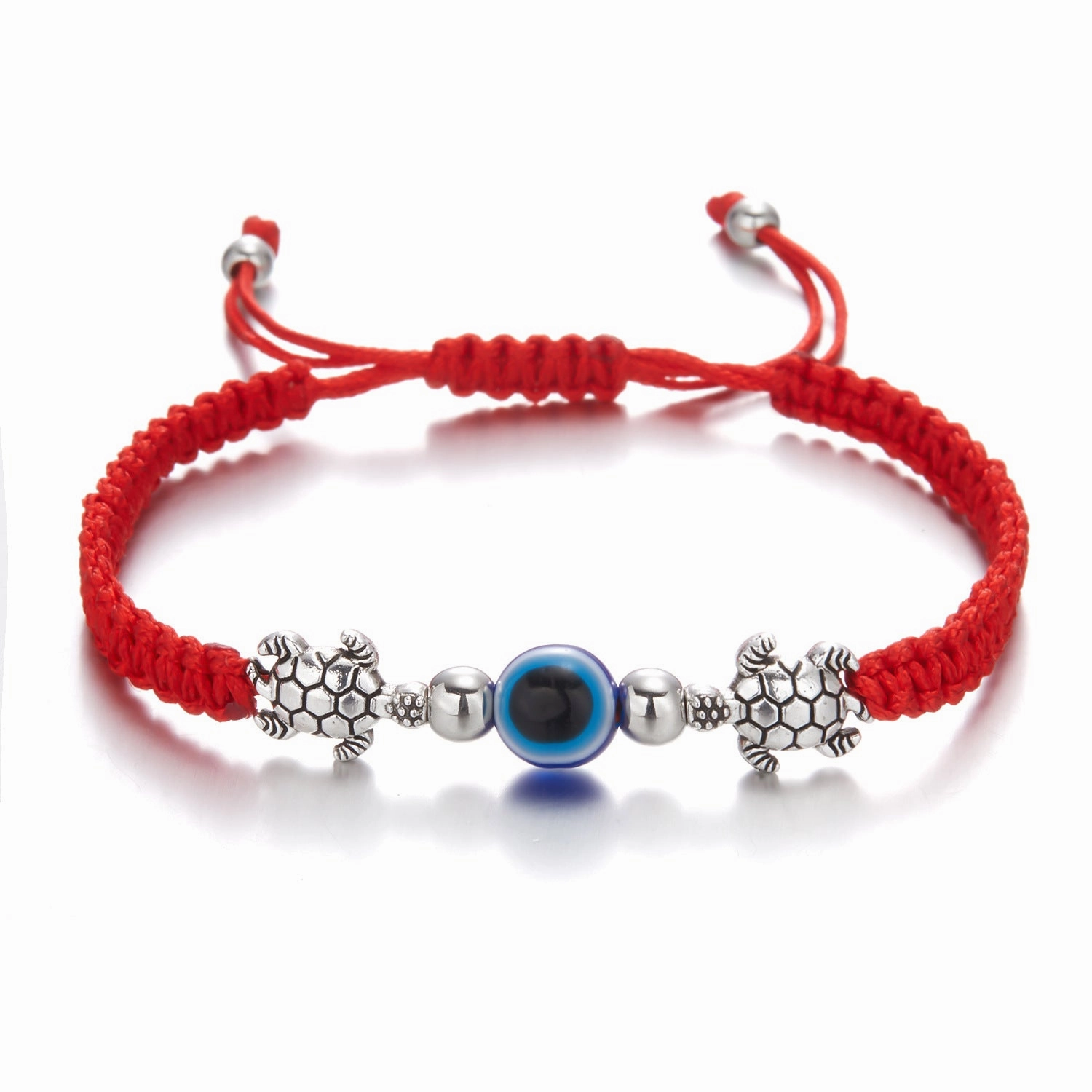 Wholesale Butterfly Devil Eyes Braided Adjustable Bracelet