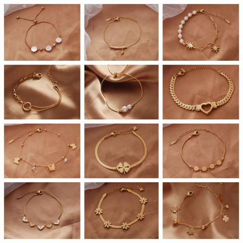 Wholesale Butterfly Titanium Steel Bracelet