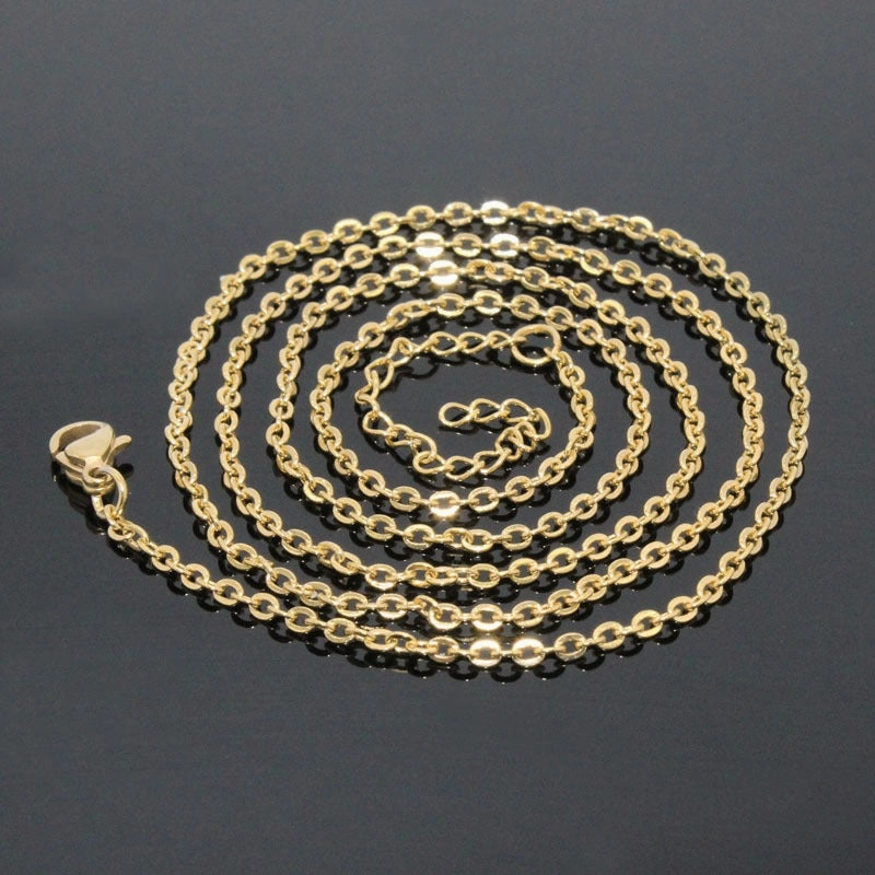 Wholesale Candy Colored Letter Titanium Steel Necklaces