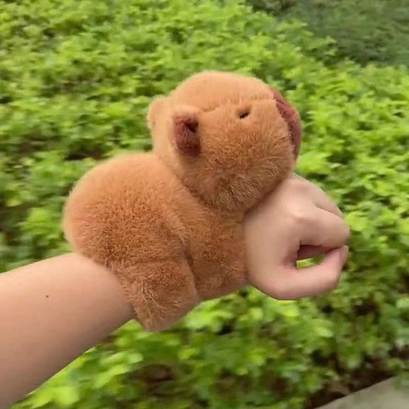 Wholesale Capibala Water Porpoise Papa Ring Plush Bracelet