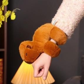 Wholesale Capibala Water Porpoise Papa Ring Plush Bracelet