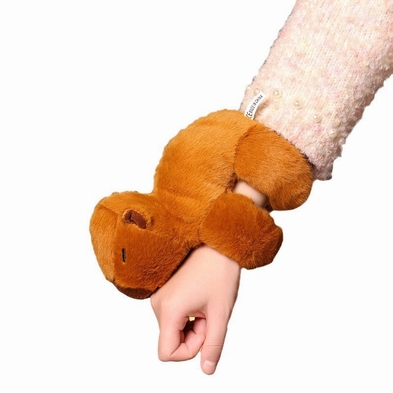 Wholesale Capibala Water Porpoise Papa Ring Plush Bracelet