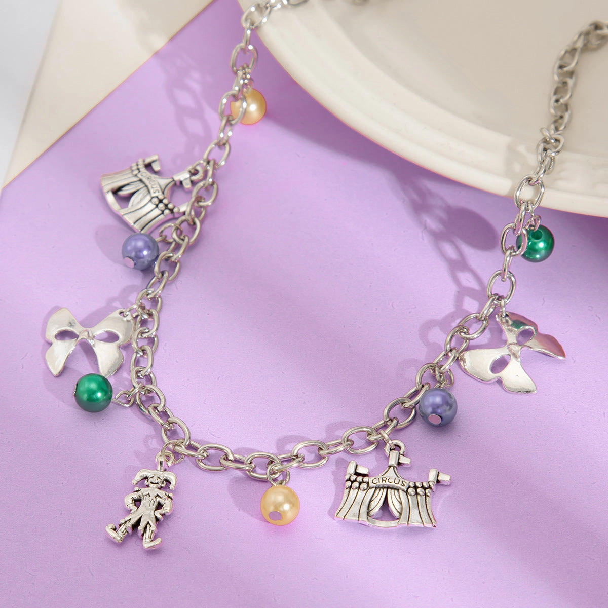 Wholesale Carnival Holiday Make Multi-tassel Necklace Women Cross-border Imitation Pearl Joker Pendant Jewelry Women