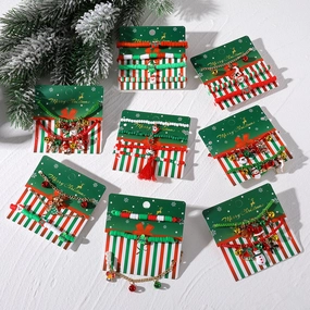Wholesale Cartoon Oil Dripping Adjustable Christmas Elk Bell Bracelet