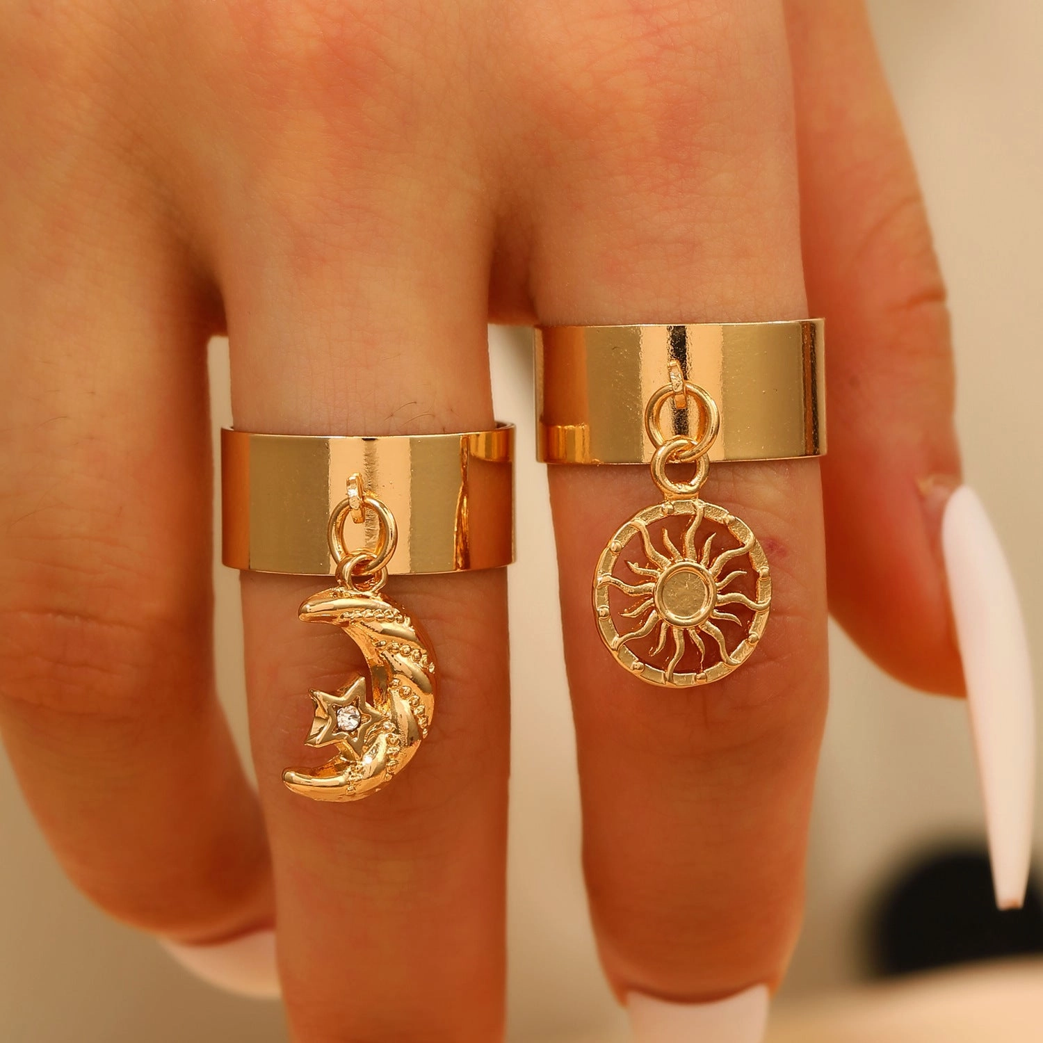 Wholesale Cat's Paw Zircon Pendant Ring