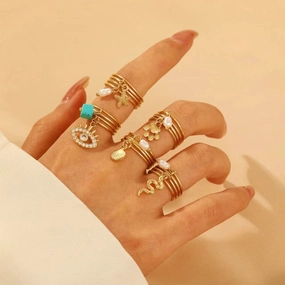 Wholesale Cat's Paw Zircon Pendant Ring