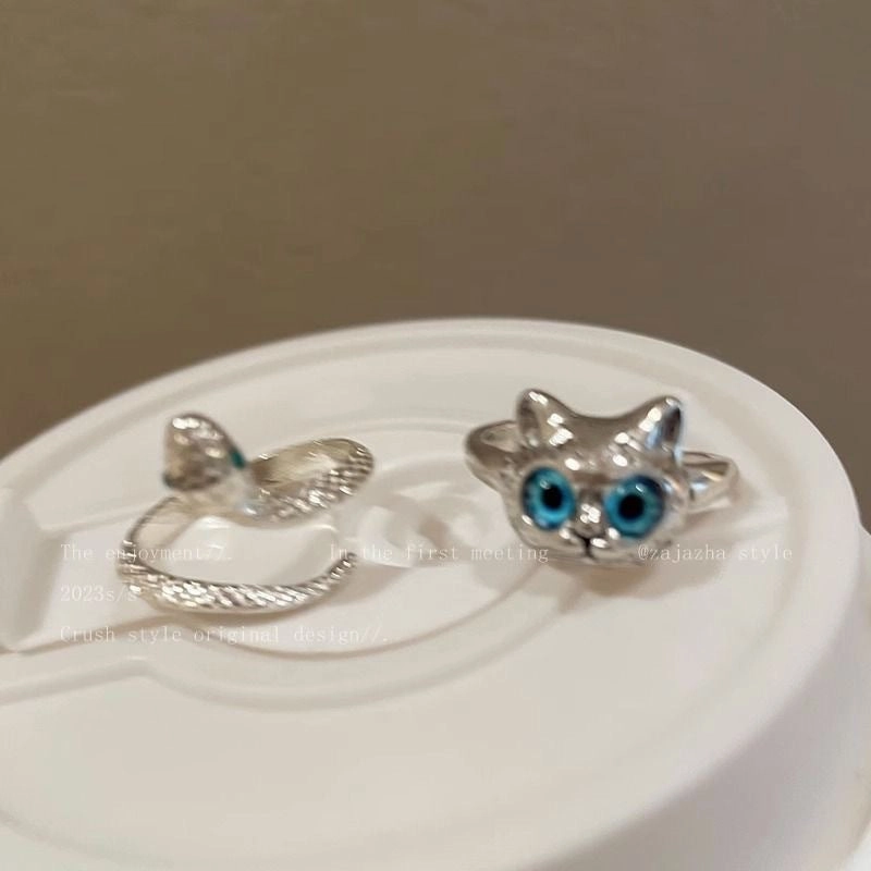 Wholesale Cat snake ring female new fashion personality cold wind index finger ring temperament Internet celebrity girlfriends ring