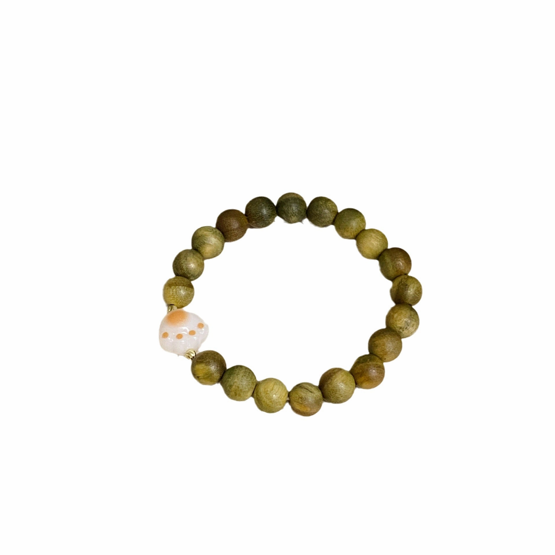 Wholesale Charcoal Grilled Caramel Cat Claw Wooden Bracelet