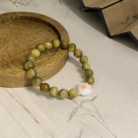 Wholesale Charcoal Grilled Caramel Cat Claw Wooden Bracelet
