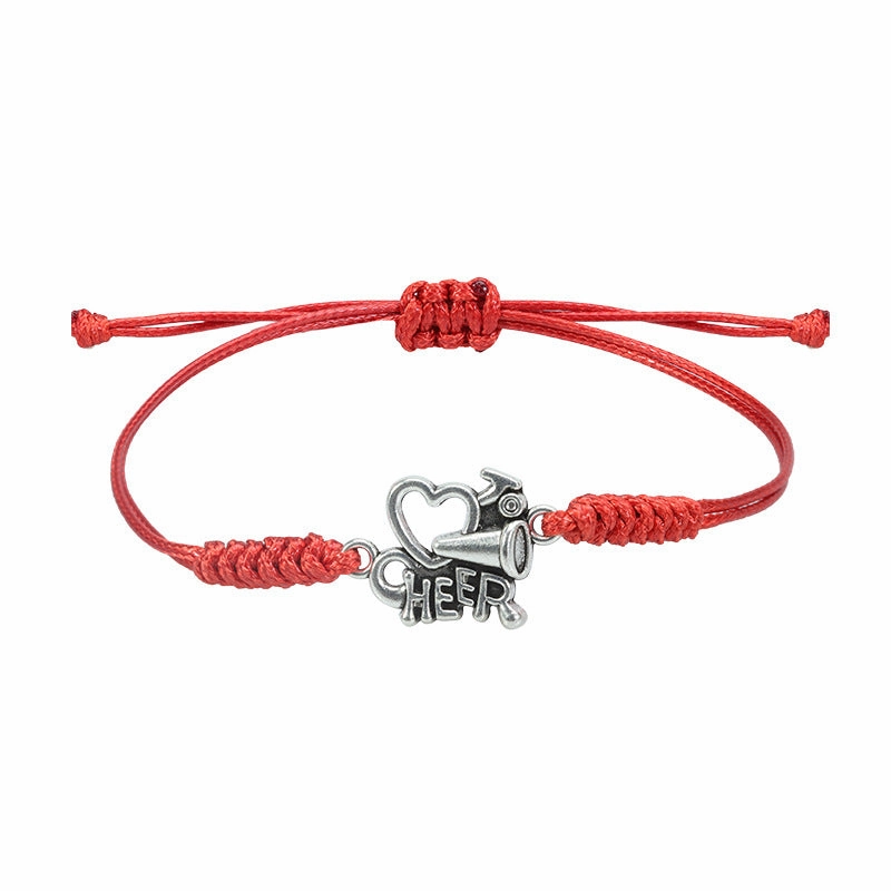 Wholesale Cheerleading Sports Cheer Wax Thread Textile Bracelet